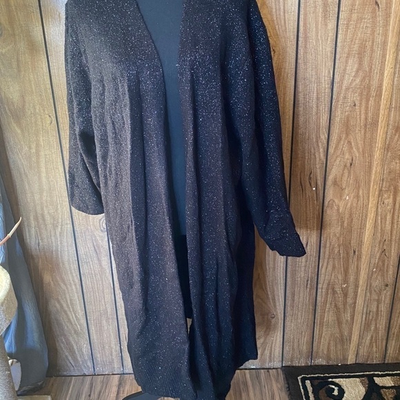 Black Sequence sweater jacket - Picture 1 of 5